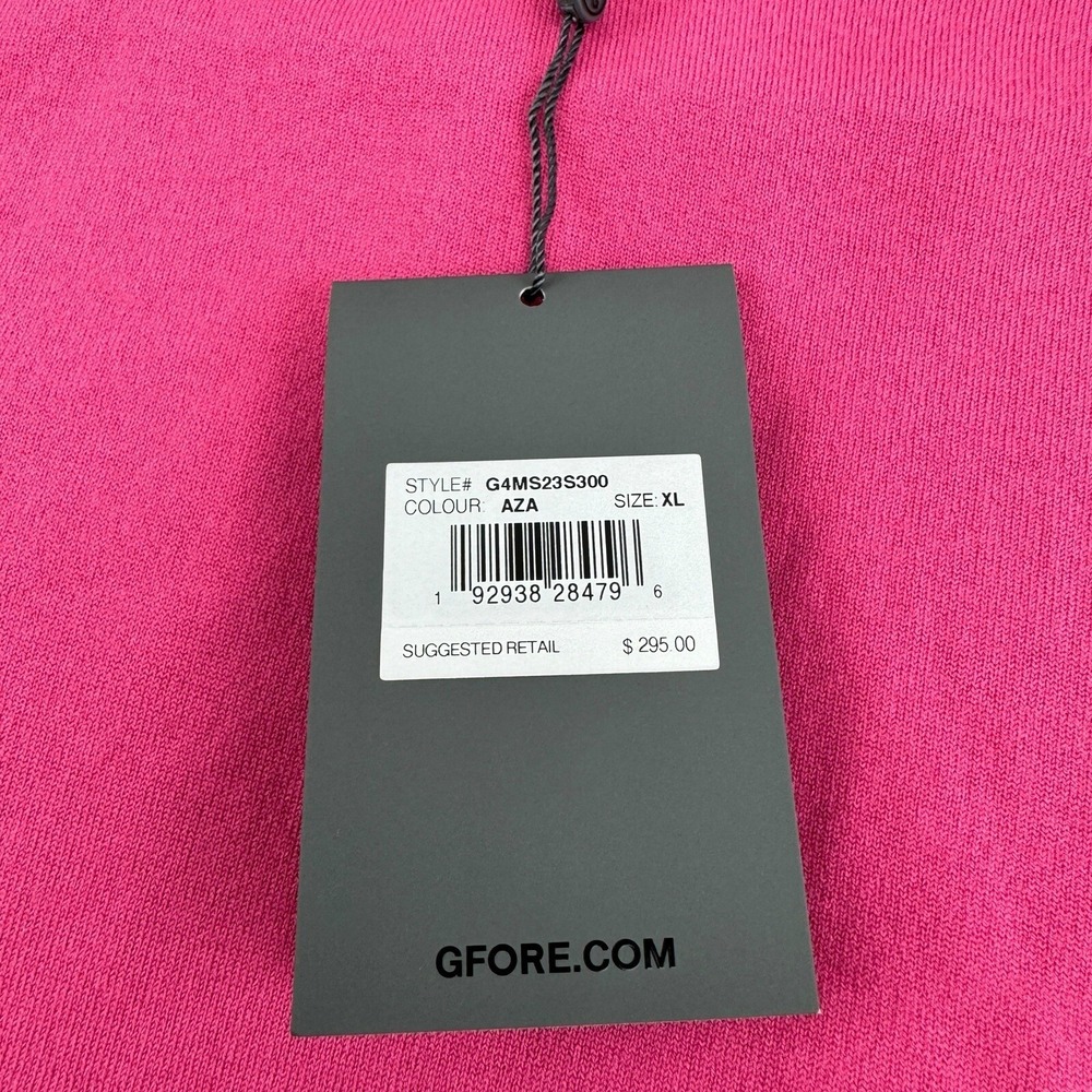 NWT G/Fore Pink & White‎ Wool Blend Long Sleeve Crewneck Sweater Mens Size XL - Picture 7 of 7